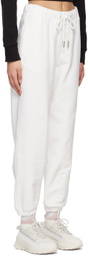 Moncler White Drawstring Lounge Pants
