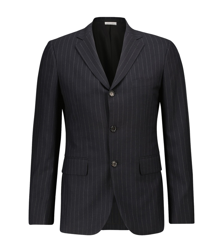 Photo: Comme des Garcons Homme Deux - Wool chalk-striped blazer