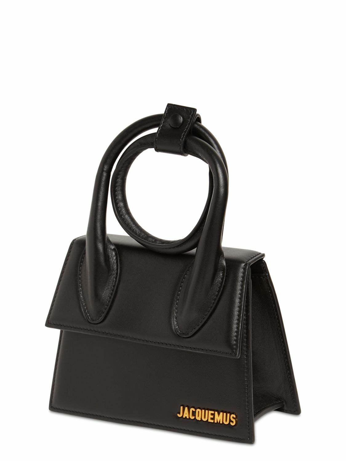 JACQUEMUS - Le Chiquito Noeud Leather Top Handle Bag Jacquemus