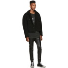 R13 Black Corduroy Reed Oversized Jacket