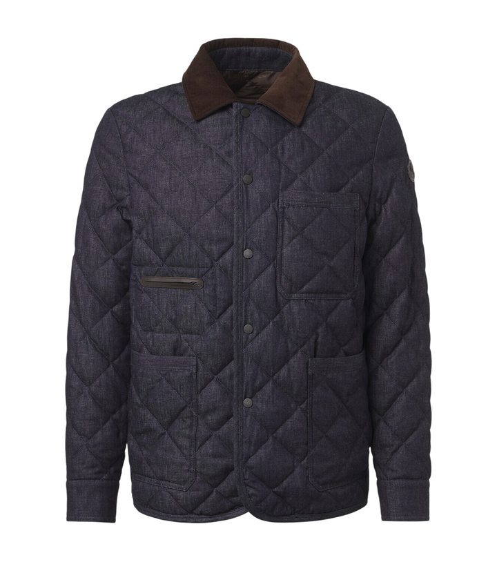 Photo: Moncler Quilted denim down jacket