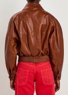 Versace Leather Jacket Brown