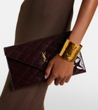 Saint Laurent Paris patent leather clutch