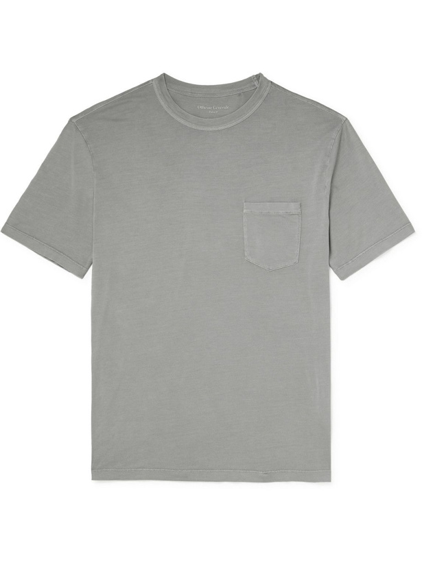 Photo: Officine Générale - TENCEL Lyocell and Cotton-Blend Jersey T-Shirt - Gray