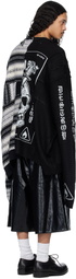 LU'U DAN Black & Gray Down Cycled Sweater