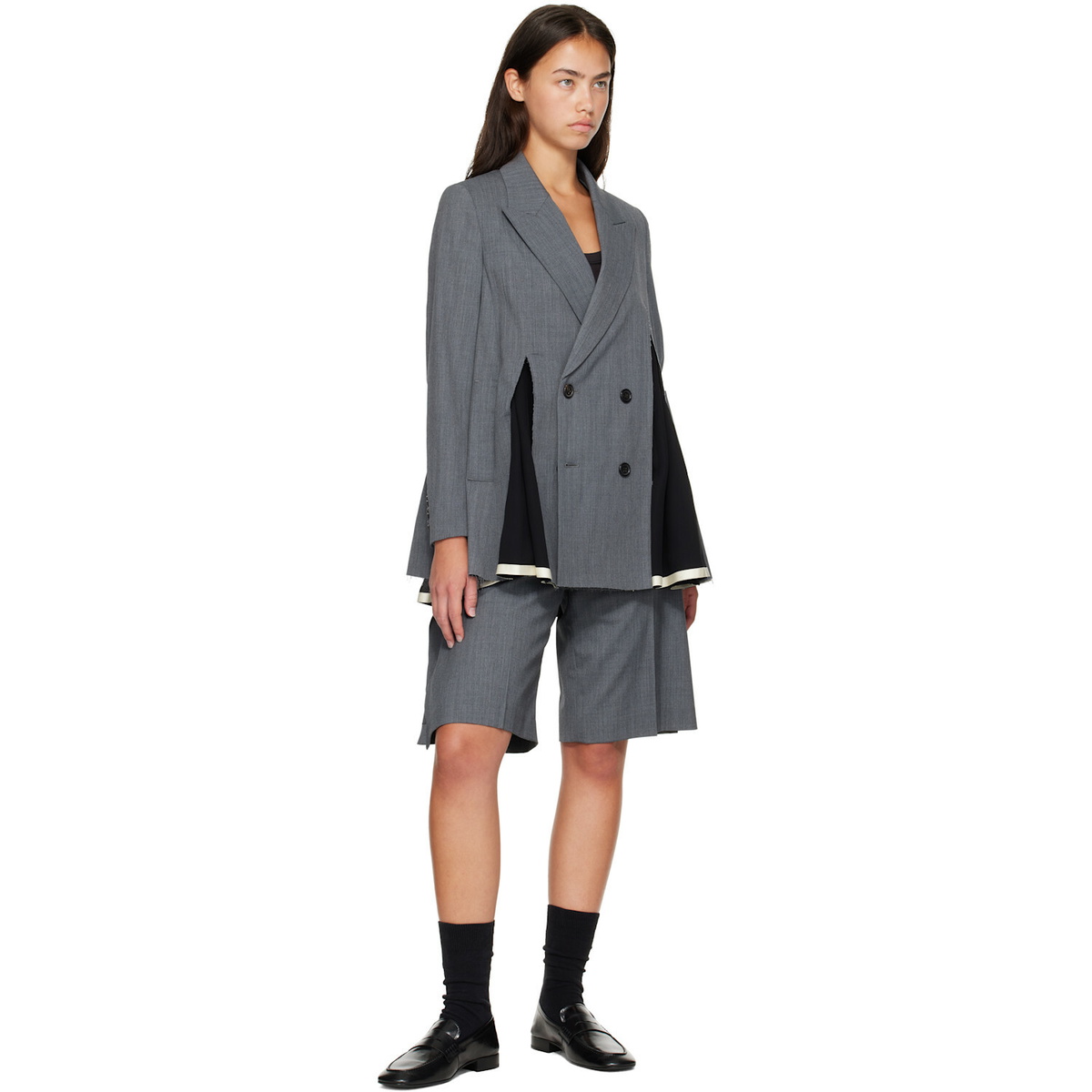 UNDERCOVER Gray UP2F1102 Slit Panel Blazer
