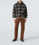 Miu Miu Checked teddy jacket