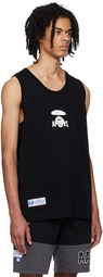 AAPE by A Bathing Ape Black Moonface Tank Top