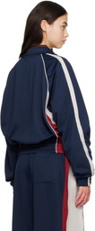 We11done Navy Color-Block Track Jacket