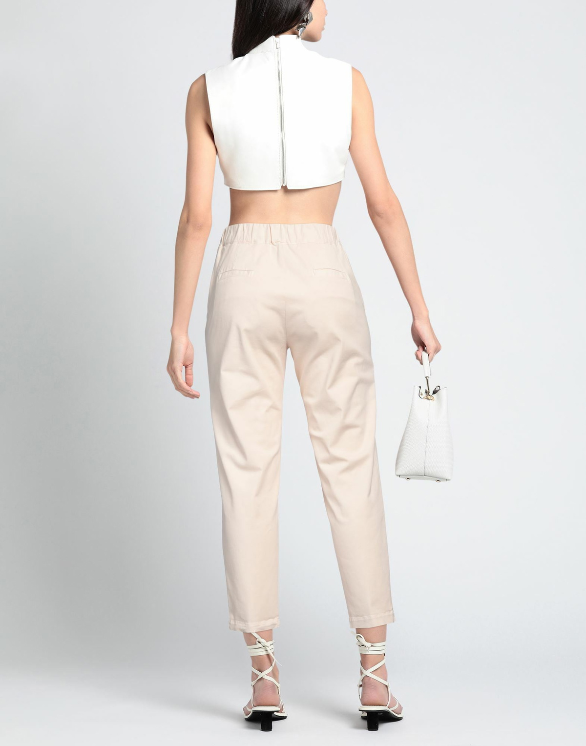 Alessia Santi Womens Pants Sand