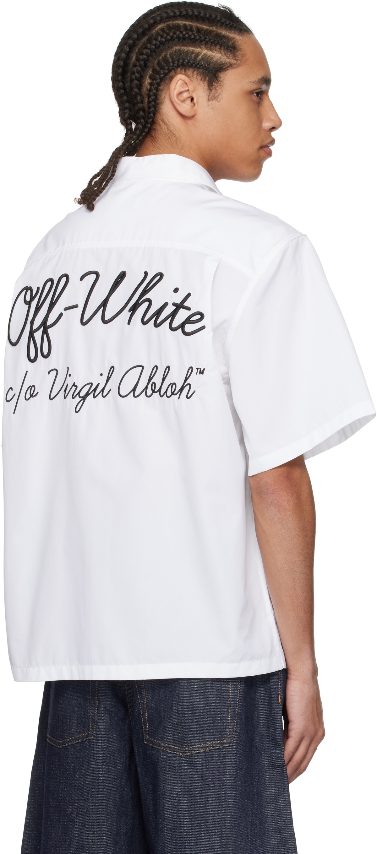 Off-White White Script Summer Shirt Off-White