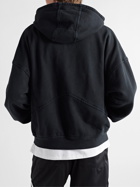 Rhude - Logo-Embroidered Cotton-Jersey Zip-Up Hoodie - Black