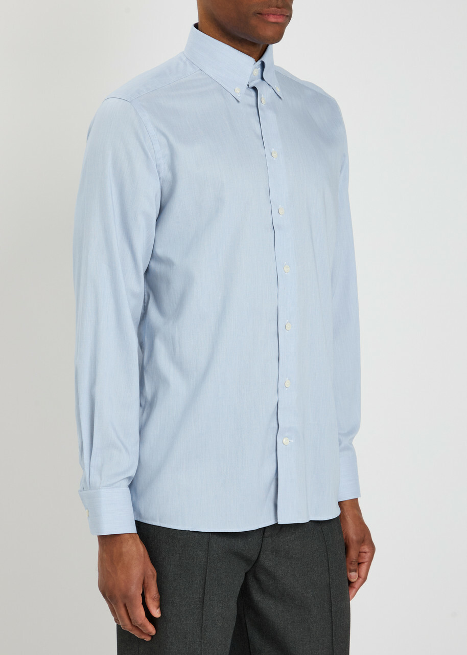 Eton Oxford Cotton Shirt Light Blue
