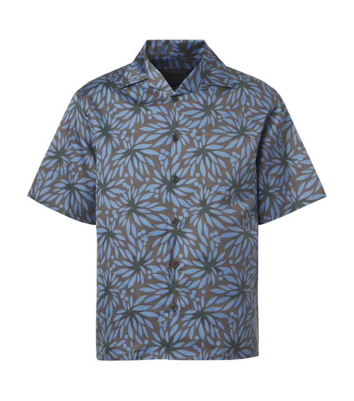 Photo: Prada Printed cotton and silk bowling shirt