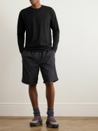 66 North - Blær Logo-Embossed Organic Cotton-Blend Tech-Jersey T-Shirt - Black