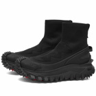 Moncler Women's Trailgrip Knit High Top Sneakers in Black