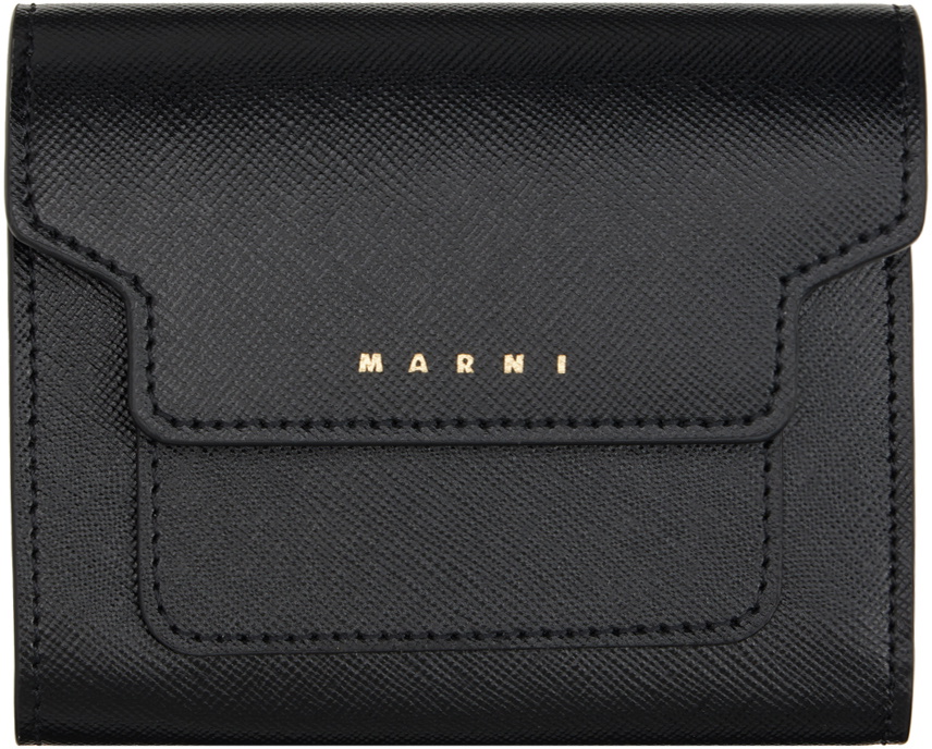 Marni Black Saffiano Leather Wallet Marni