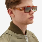Prada Eyewear Men's 27ZS Sunglasses in Cognac Tortoise/Green 