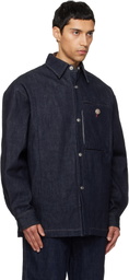 NULLUS Navy Slits Selvedge Denim Jacket