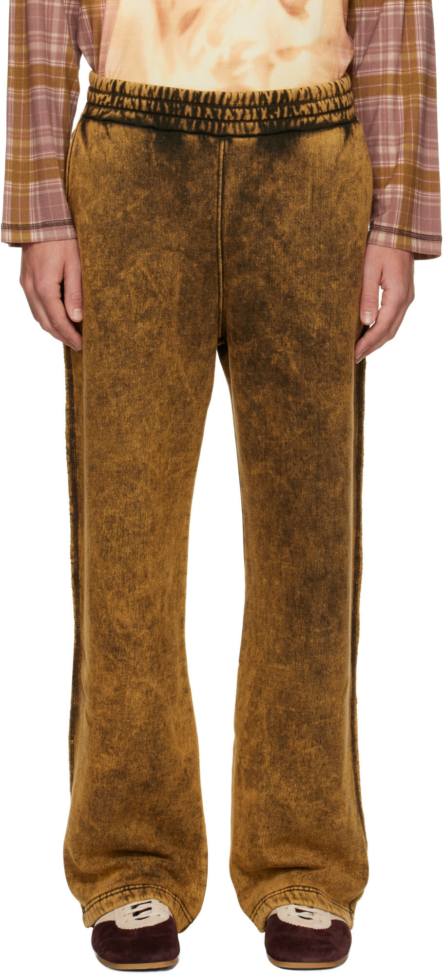 Diesel Brown P-Martains-Raw Sweatpants