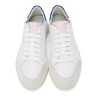 Axel Arigato White and Blue Clean 90 Triple Sneakers