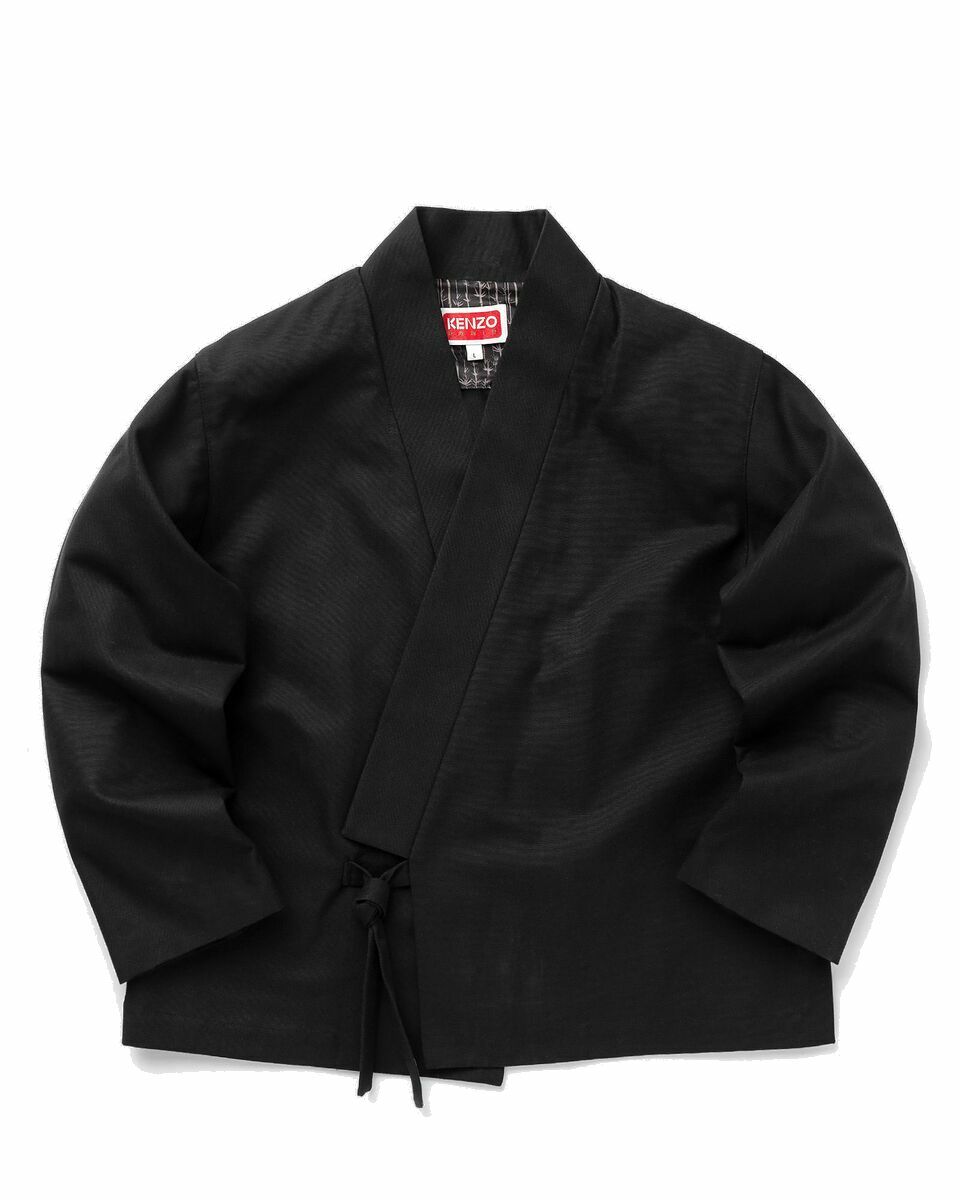 Photo: Kenzo Kimono Jacket Black - Mens - Overshirts