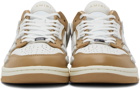 AMIRI Tan & White Skel Top Low Sneakers