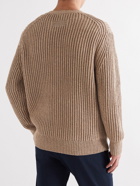 Theory - Mars Ribbed Cotton-Blend Cardigan - Neutrals