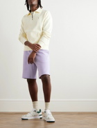 Polo Ralph Lauren - Straight-Leg Logo-Embroidered Cotton-Blend Jersey Drawstring Shorts - Purple