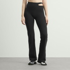 Nike Women's Zenvy High Waisted Flared Leggings in Black/Pcg3C
