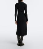 Moncler Ribbed-knit midi dress