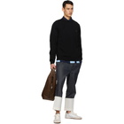 Loewe Black and Grey Anagram Embroidered Sweater