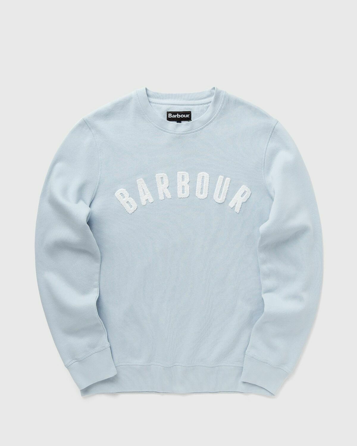 Barbour Prep Logo Crew Blue Mens Sweatshirt