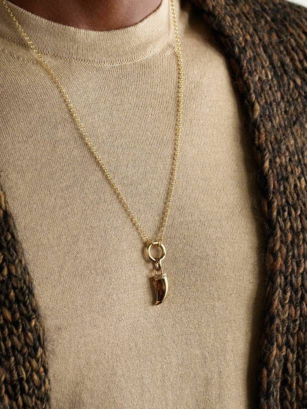 Photo: Foundrae - La Loba Claw 18-Karat Gold Citrine Pendant