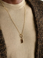 Foundrae - La Loba Claw 18-Karat Gold Citrine Pendant