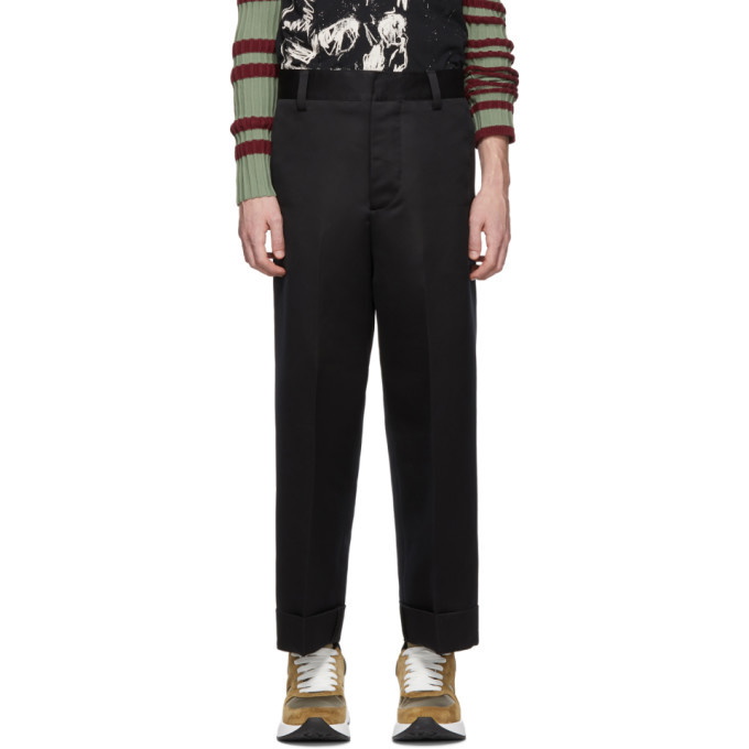 Photo: Alexander McQueen Black Wide Trousers