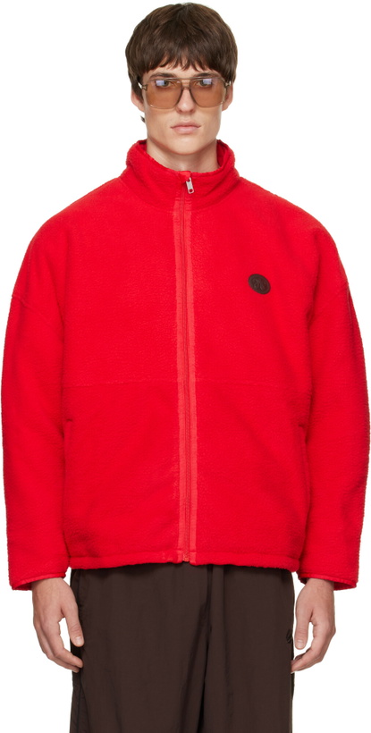 Photo: WILLY CHAVARRIA Red Reversible 'Willy' Fleece Jacket