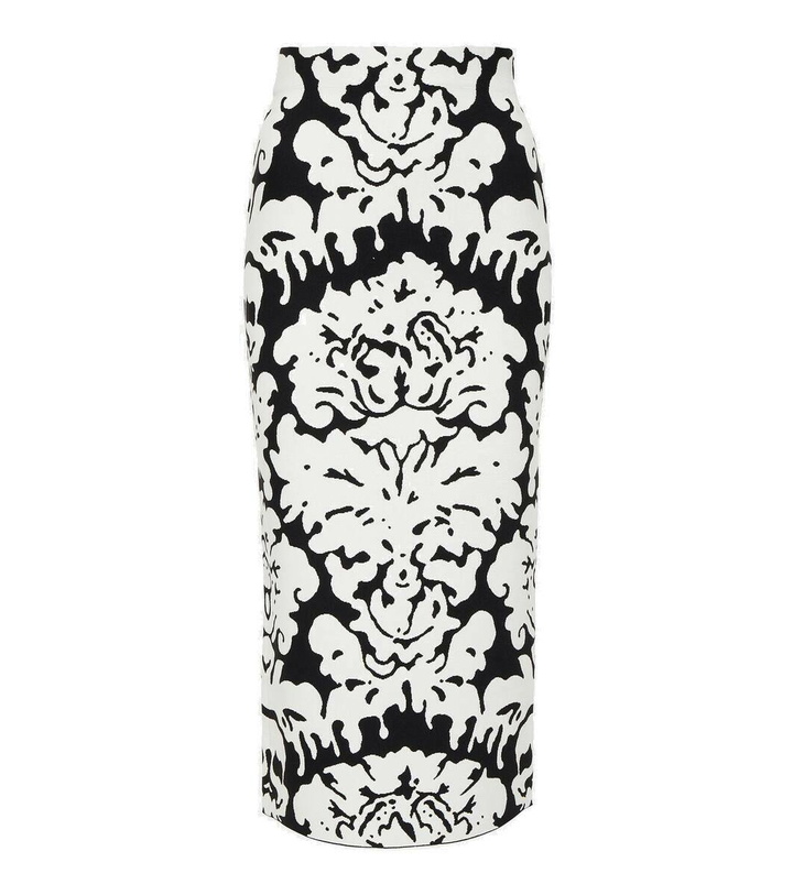 Photo: Alexander McQueen Damask jacquard pencil skirt