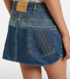 The Attico Denim miniskirt