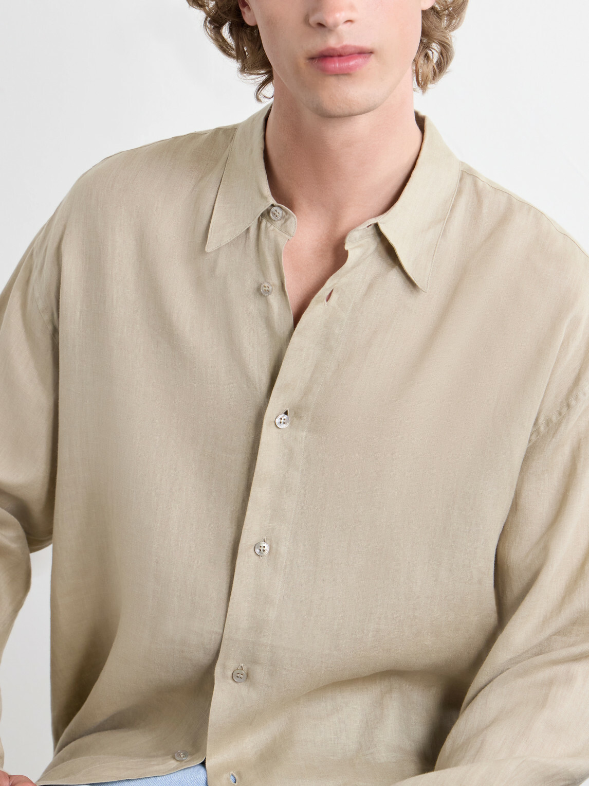 Studio Nicholson - Rafe Linen Shirt - Neutrals