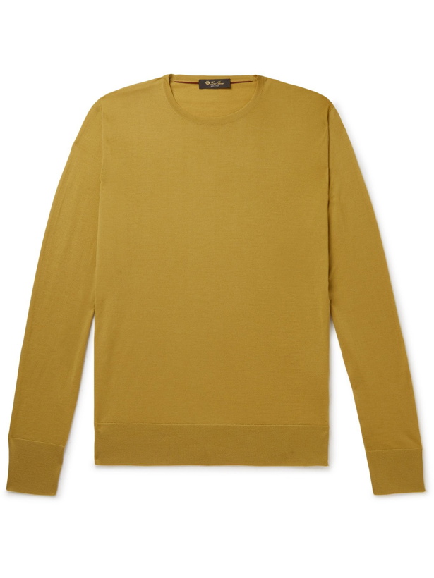 Photo: LORO PIANA - Wish Virgin Wool Sweater - Yellow