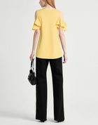 Chiara Boni La Petite Robe Womens Top in Yellow