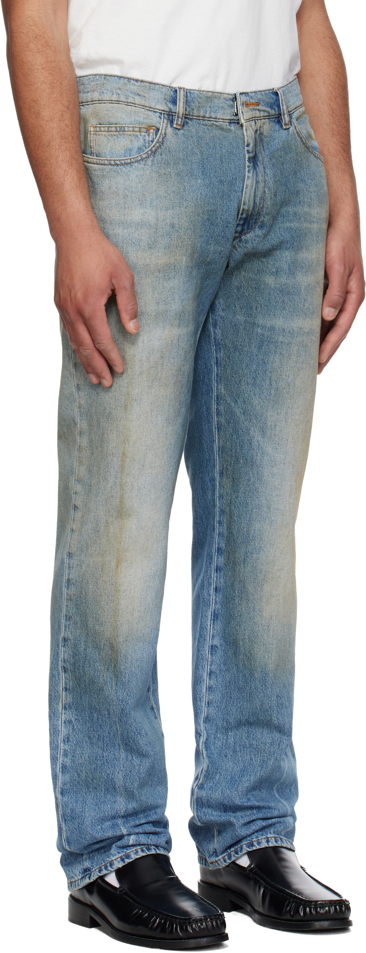 MM6 Maison Margiela Blue Faded Jeans
