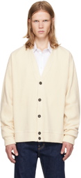 Dsquared2 Off-White Y-Neck Cardigan