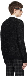 Ernest W. Baker Black Crewneck Cardigan
