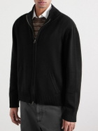 Corridor - Organic Cotton Zip-Up Cardigan - Black