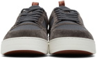 Loro Piana Grey Newport Knitted Walk Sneakers