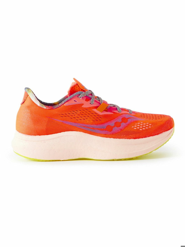 Photo: Saucony - Endorphin Pro 2 Mesh Running Sneakers - Orange