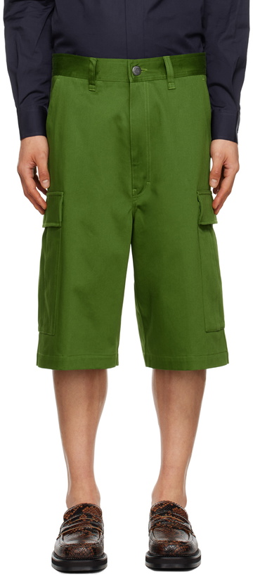 Photo: AMI Paris Green Pocket Shorts