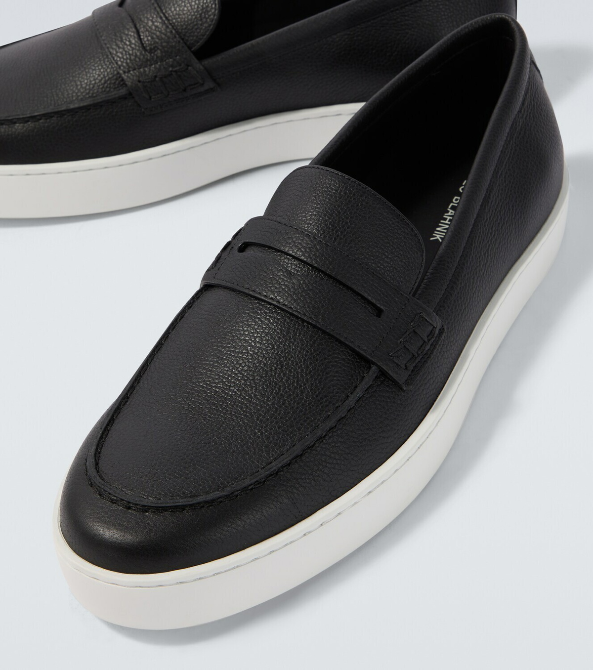 Manolo Blahnik Ellis leather loafers